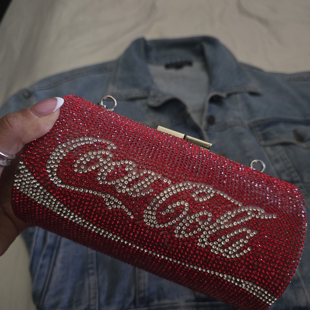 Coca Cola Rhinestone Bag - RARE - Picture 4 of 12